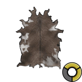 Bated Fine Brown Cow Hide