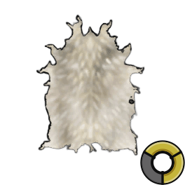 Bated Fine Sheep Hide
