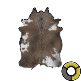 Bated Strong Brown Cow Hide