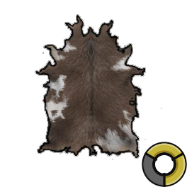 Bated Sturdy Brown Cow Hide