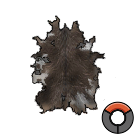 Limed Average Brown Cow Hide