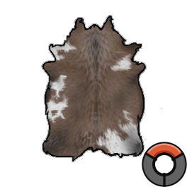 Limed Excellent Brown Cow Hide