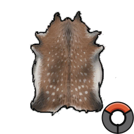 Limed Excellent Deer Hide