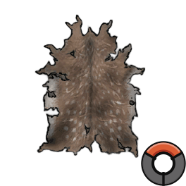 Limed Moderate Deer Hide
