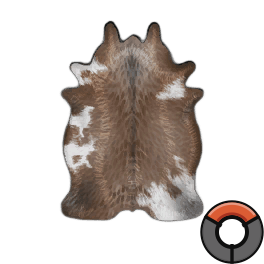 Limed Perfect Brown Cow Hide