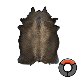Limed Strong Buffalo Hide