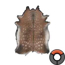 Limed Strong Deer Hide