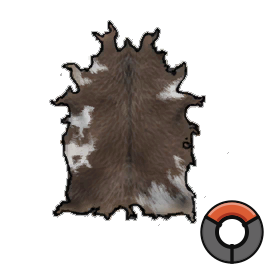 Limed Sturdy Brown Cow Hide