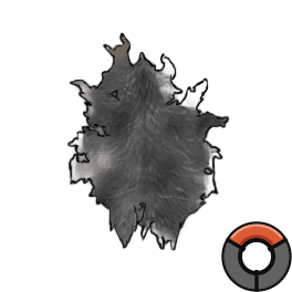 Scraped Basic Black Cow Hide