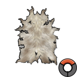 Scraped Moderate Sheep Hide