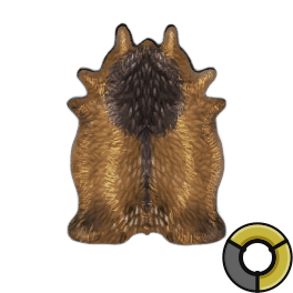 Scraped Perfect Bison Hide