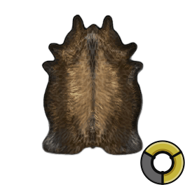 Scraped Perfect Buffalo Hide