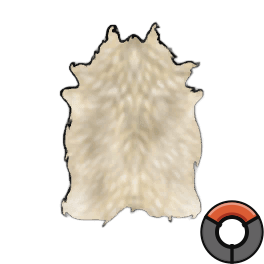 Scraped Strong Sheep Hide