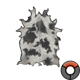 Soaked Fine White Cow Hide