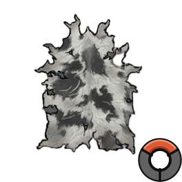 Soaked Moderate White Cow Hide