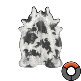 Soaked Perfect White Cow Hide