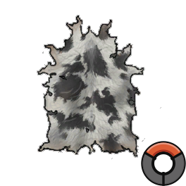 Soaked Robust White Cow Hide