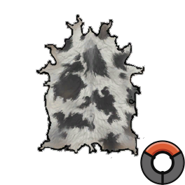 Soaked Sturdy White Cow Hide