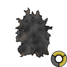 Tanned Average Black Cow Hide