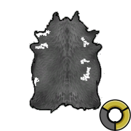Tanned Excellent Black Cow Hide
