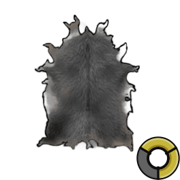 Tanned Fine Black Cow Hide