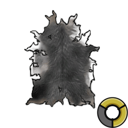 Tanned Moderate Black Cow Hide