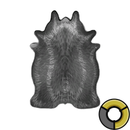 Tanned Perfect Black Cow Hide