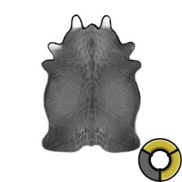 Tanned Superior Black Cow Hide