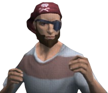 Grumpy Pirate - Bandana