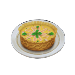 Flamboyant Salmon Quiche