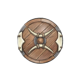 5 to 9 Moderate Wooden Round Shield