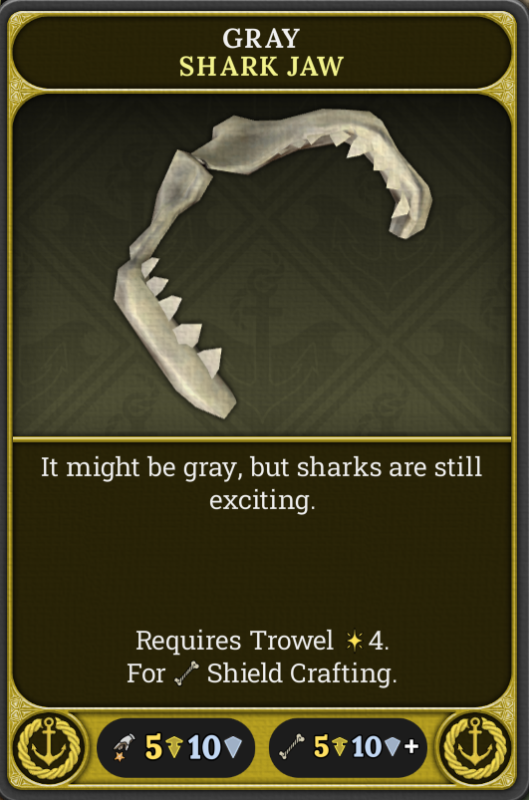 gray shark jaw
