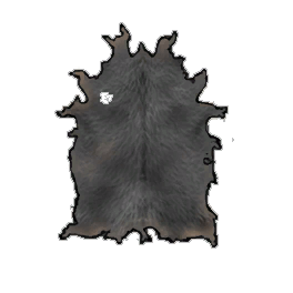Sturdy Black Cow Hide