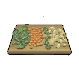 Tasty Raw Chopped Vegetables