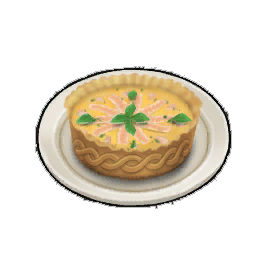 Flamboyant Salmon Quiche