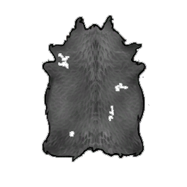 Excellent Black Cow Hide