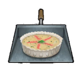Chum Raw Salmon Quiche
