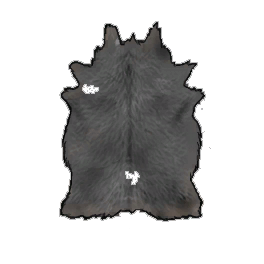 Strong Black Cow Hide