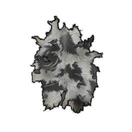 Moderate White Cow Hide