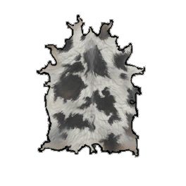 Sturdy White Cow Hide