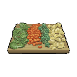 Sumptuous Raw Chopped Vegetables