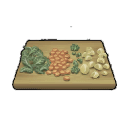 Satisfying Raw Chopped Vegetables