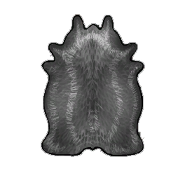 Perfect Black Cow Hide