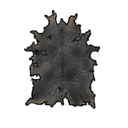 Fine Black Cow Hide