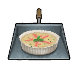 Orange Raw Salmon Quiche