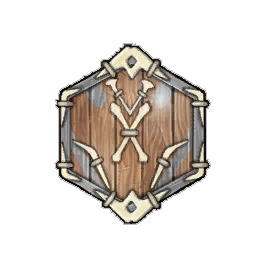 Fine (15 to 19) Wooden Hexagon Shield