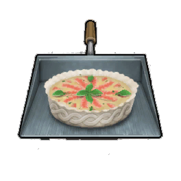 Flamboyant Raw Salmon Quiche