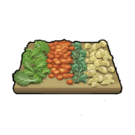 Gourmet Raw Chopped Vegetables