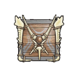Fine (15 to 19) Wooden Square Shield