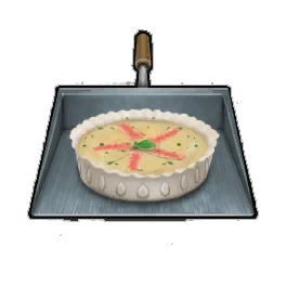 Chum Raw Salmon Quiche